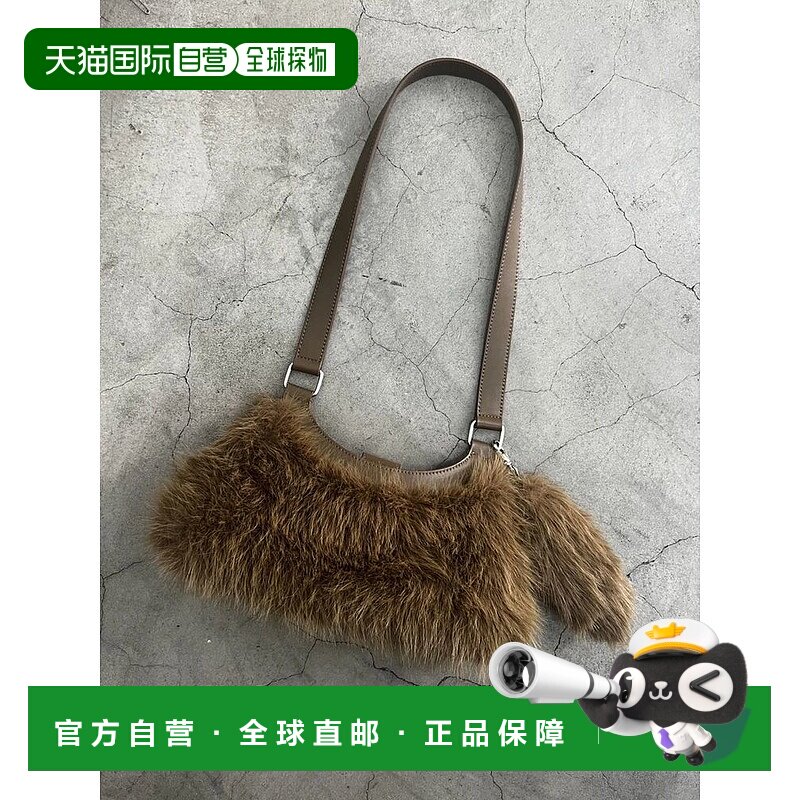 1h可退 日本直邮EMODA 女装 仿皮毛装饰 可拆卸毛球 单肩包  0425