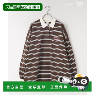 LOWRYS FARM 女装 多色条纹 Polo 衫 宽松休闲款 661562