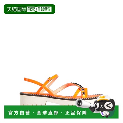 1h可退 香港直邮Jimmy Choo 周仰杰 女士 凉鞋 orange橙色 舒适时