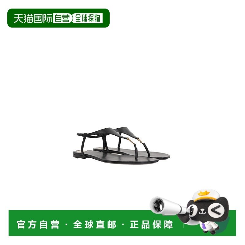 1h可退 香港直邮潮奢 Saint Laurent 圣罗兰 女士 圆头平底凉鞋 8,女鞋,时装凉鞋,淘宝优惠券,粉丝福利购,淘宝优惠卷