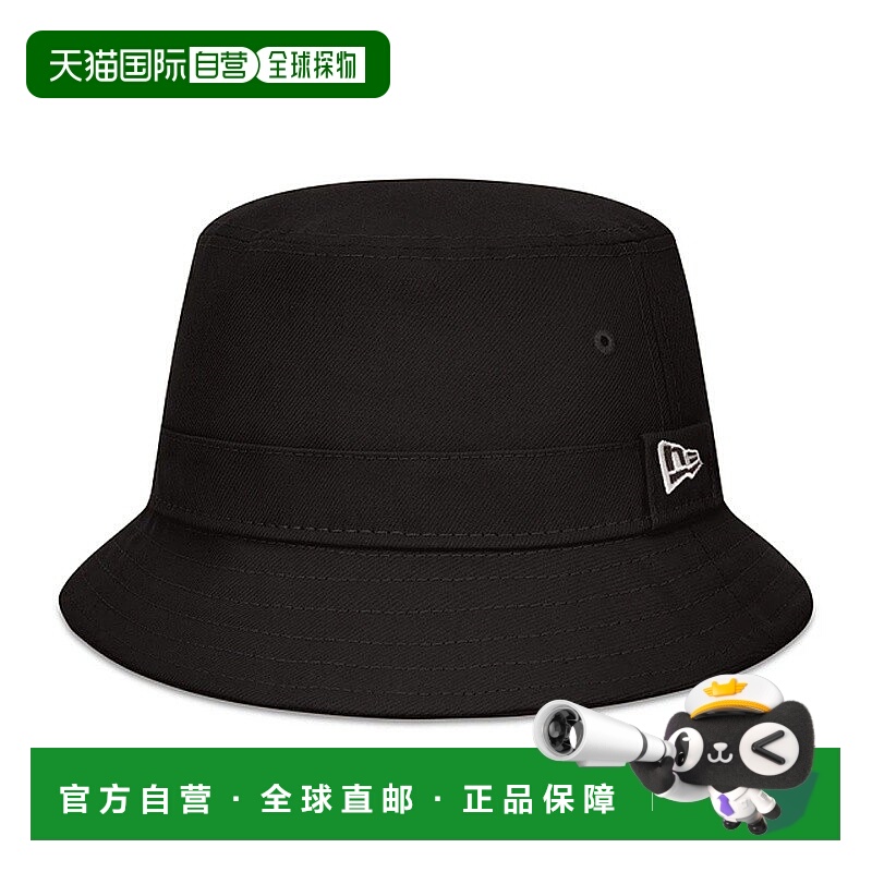 自营欧洲直邮NEW ERA NE ESSENTIAL BUCKET男女通用黑色涤纶帽子