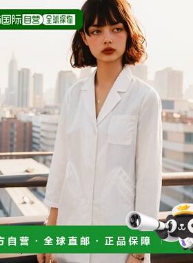 【日本直邮】Mizuno美津浓 女医用白大褂 长袖款 抗菌防污S MZ021