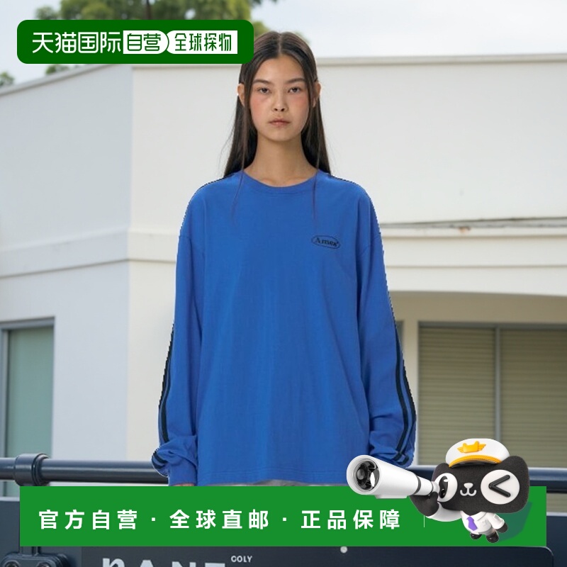 韩国直邮Ames Worldwide 公用T恤SLEEVE LINE LS TEE BLUE AM2EMU