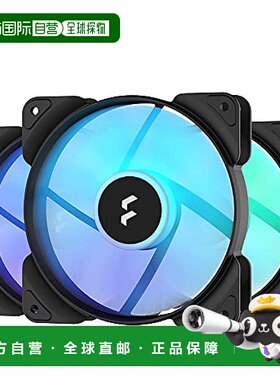 【日本直邮】Fractal Design机箱散热器Aspect 12 RGB黑色4pinPWM