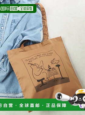 1h可退 日本直邮SHIPS 女装 Shiomi Wada联名托特包 动物插画设计