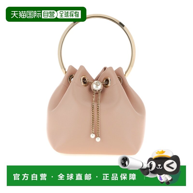香港直邮Jimmy Choo 圆环手柄单肩包 BONBONDTOMACARONLIGHTGOLD
