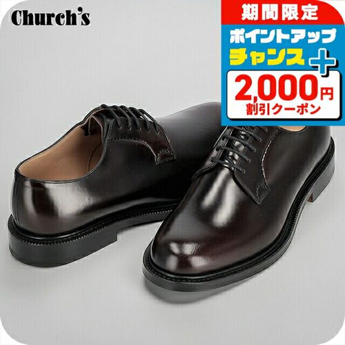 日本直邮Church's 男士商务鞋 皮革 ENGLAND SHANNON F0ADY 酒红