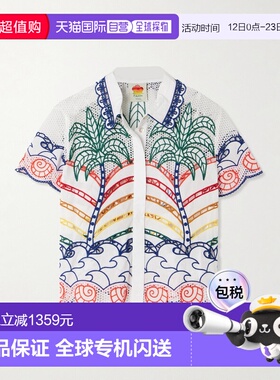 1h可退 香港直邮潮奢 FARM RIO 女士 richilieu 齿纹棉质衬衫 344