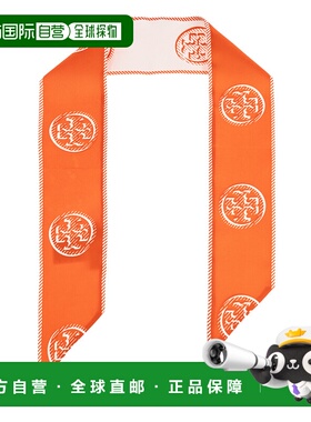 香港直邮TORY BURCH 女士围巾 1748630600 AW2025 橙色 Silk scar
