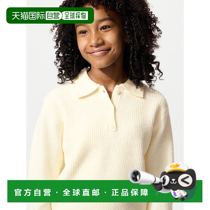 日本直邮UNIQLO儿童针织polo衫480087-40