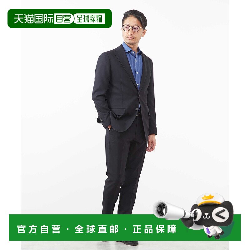 1h可退 日本直邮MEN'S MELROSE男士微格纹可洗西装 A0447FT003