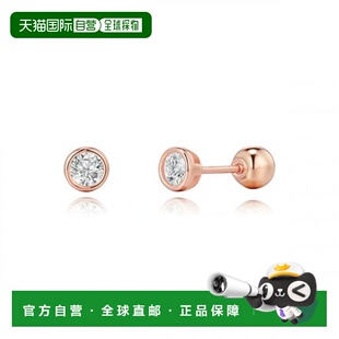 韩国直邮STONEHENGE 女士耳钉 SAG-19A76T-S4RCG00 14k 单只