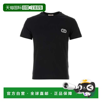 1h可退 香港直邮valentino 华伦天奴 男士 VLogo刺繡圓領T卹 5V3M