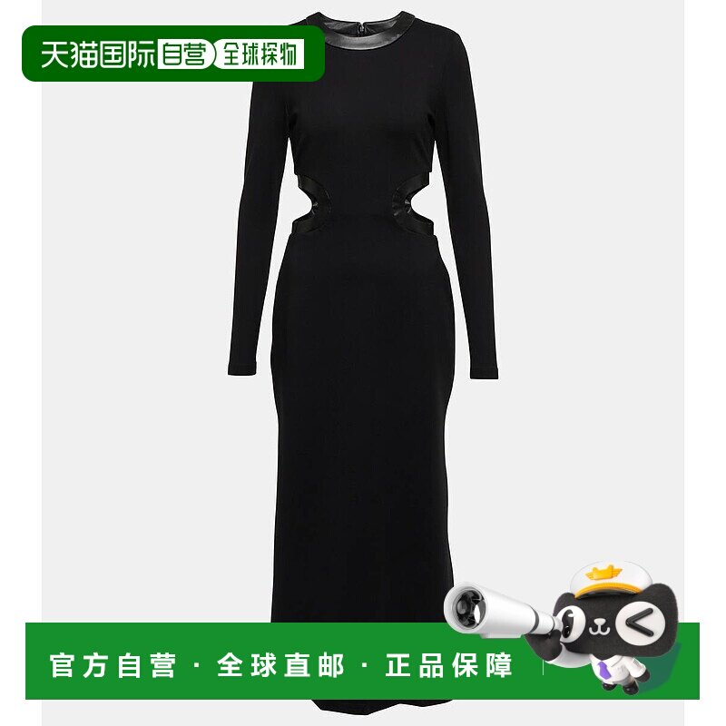 1h可退 香港直邮Staud 女士 Dolce 剪口针织中长连衣裙 001405