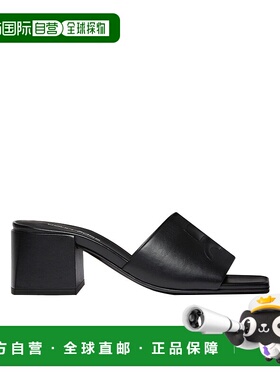 香港直邮Courreges 露趾高跟拖鞋 125SSD027AG0030新款高跟鞋单鞋