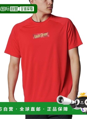 日本直邮Under Armour Tech Graphic 短袖T恤（红色/金色）