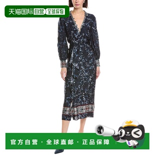 Notte blue Collared Shirtdress 美国奥莱 Wrap 自营Marchesa