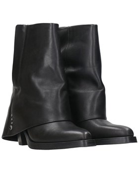 ASH 女士高跟鞋 JEFF01-0 AW2024 黑色 圆头短靴