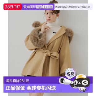 1h可退 日本直邮Chico女士宽松斗篷式外套 蕾丝边设计 CHZ1052508