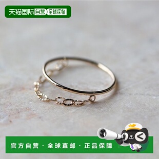 1h可退 日本直邮cui-cui K10YG黄金链条戒指 756297配饰