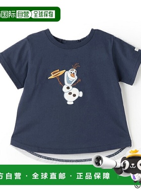 日本直邮Petit Main Olaf 贴花T恤新款时尚百搭亲肤透气