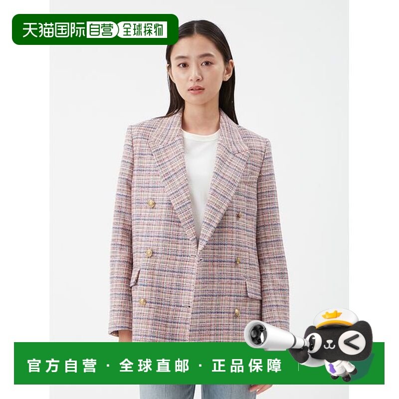 1h可退 日本直邮Mila Owen 女装 金扣双排扣混纺长款西装外套 09W,女装/女士精品,短外套,淘宝优惠券,粉丝福利购,淘宝优惠卷