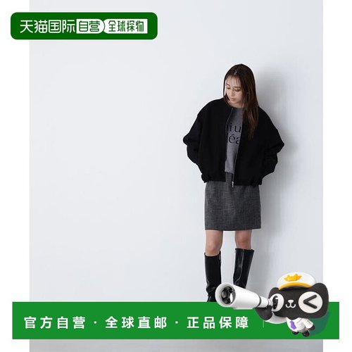 1h可退 日本直邮NATURAL BEAUTY BASIC 秋季迷你裙包臀裙格纹高腰