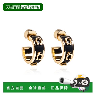 香港直邮COACH 女士耳饰 37448375GLD001 AW2025 金色 Earrings w