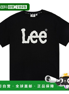 韩国直邮LEE Lee Big Twitch 徽标 T 恤 黑色 LE2502ST01BK