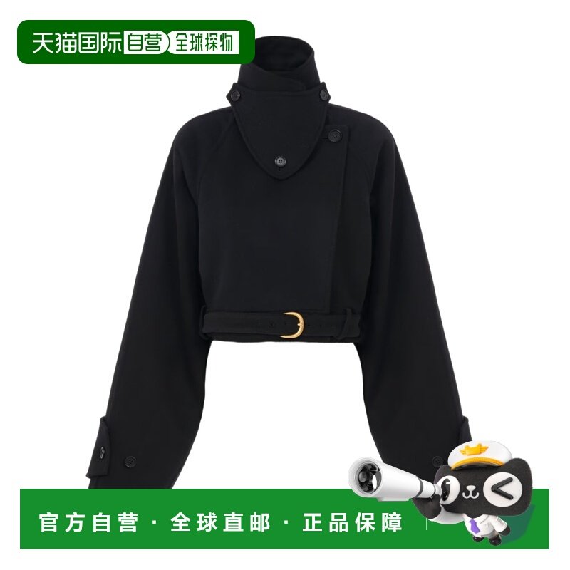 1h可退 香港直邮Chloe 双面羊毛短款大衣 CH25WMA16071