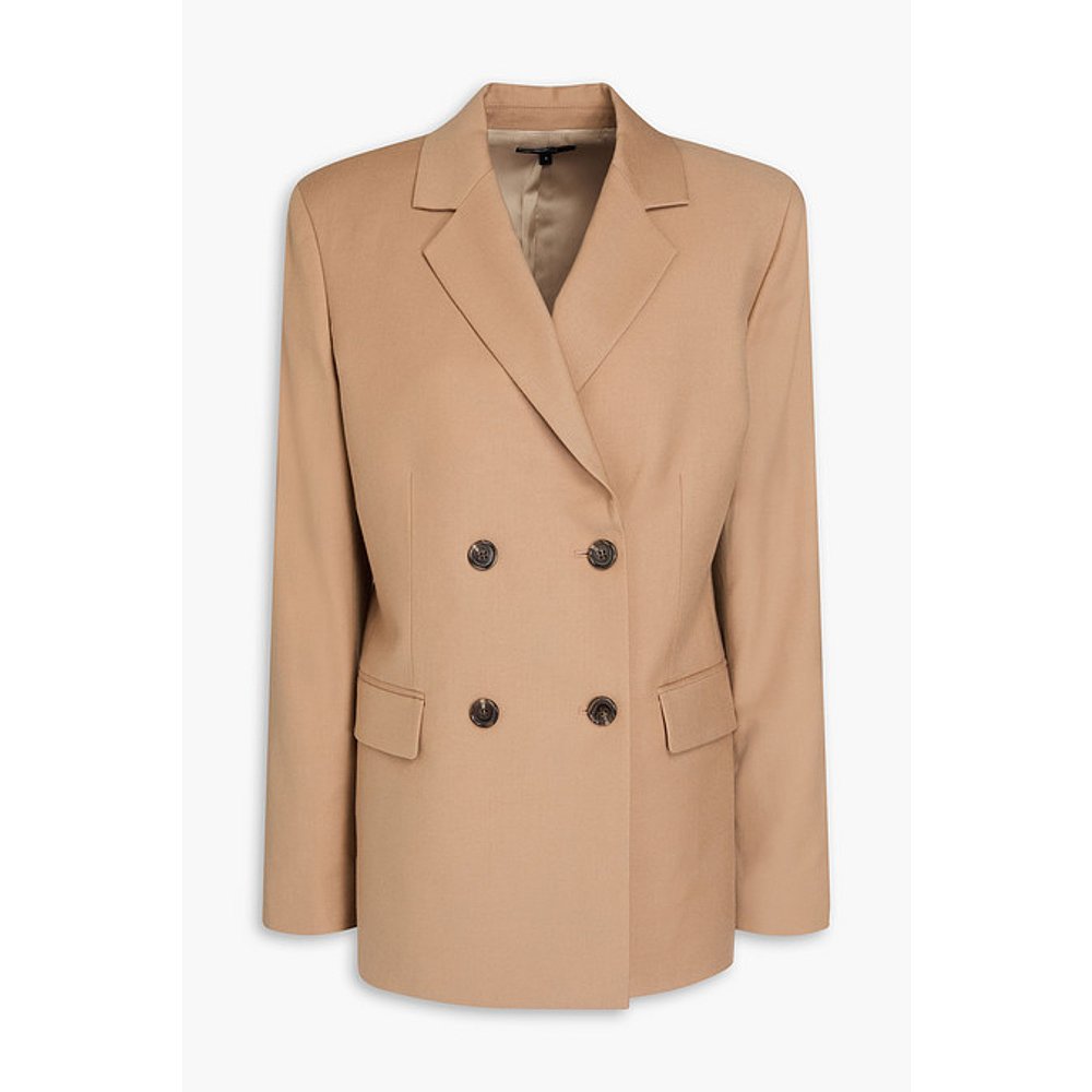 潮奢 THEORY 希尔瑞 女士 双排扣羊毛毡西装外套 N0801106