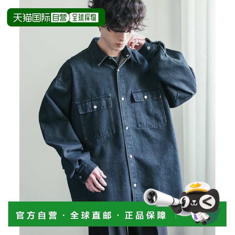 1h可退 日本直邮Rocky Monroe 男女同款 宽松版型丹宁夹克 复古水,男装,夹克,淘宝优惠券,粉丝福利购,淘宝优惠卷