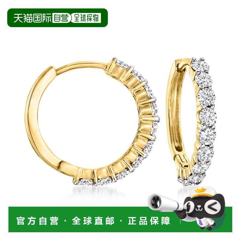 ��ɫ�� One Size ��Ӫ Ross-Simons 14 �����ƽ���ʯȦ�ζ��� - ��ɫ ��������ֱ��