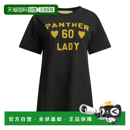 香港直邮valentino 华伦天奴 女士 黑色棉质T恤 9B3MG26GAA2