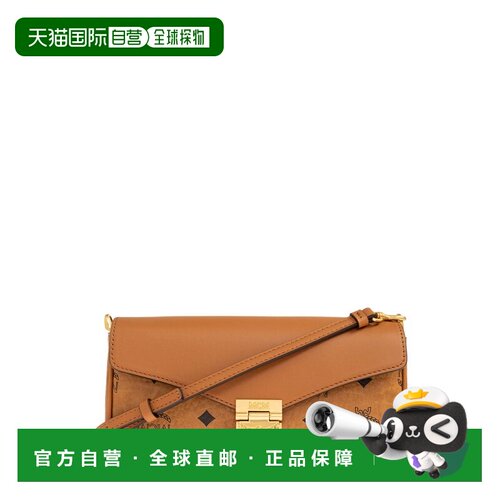 1h可退 香港直邮MCM 女士 Tracy 斜背包 MWRGSXT01 orange橙色 舒