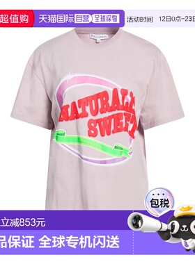 1h可退 香港直邮J.W. Anderson 女士 T恤 purple紫色 舒适时尚