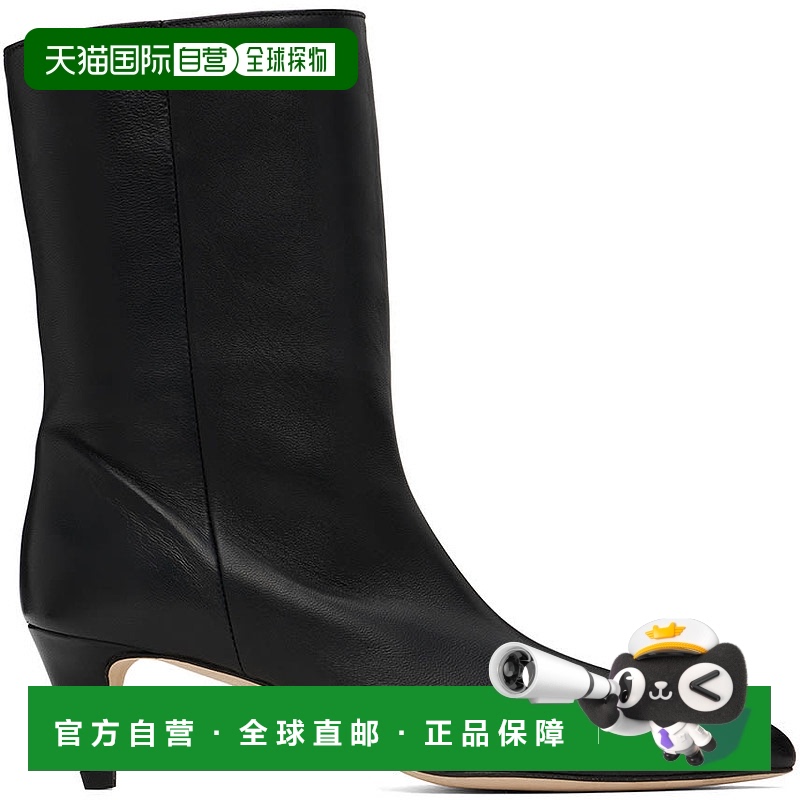 香港直邮潮奢 BY FAR 女士 黑色 Lysander 中筒靴 MWFBO068LL028B