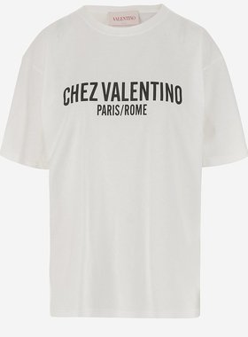 VALENTINO 女士T恤 6B3MG24Q95WA03 SS2025 白色