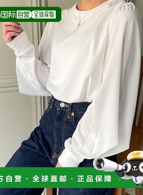 日本直邮JUNOAH 泡泡袖宽松长袖衬衫 JU5602EW02107
