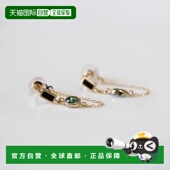 日本直邮cui 链条流苏 cui 1h可退 铂金10K 黄金色 戒圈耳环 含