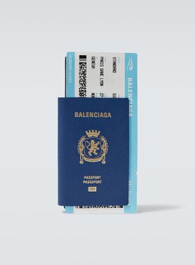 Balenciaga 巴黎世家 男士 Passport leather wallet 钱包 000895