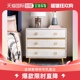 Chest Shelf 中等橡木 古董金抽屉 Drawer safaviehScully