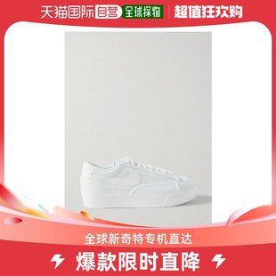 Low 香港直邮潮奢 女士Blazer 皮革边饰钩编厚底运动鞋 Nike