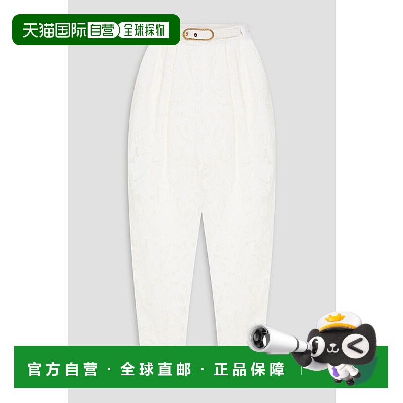 香港直邮ZIMMERMANN 女士 束带凸纹花边蕾丝锥形长裤 9671PS241I
