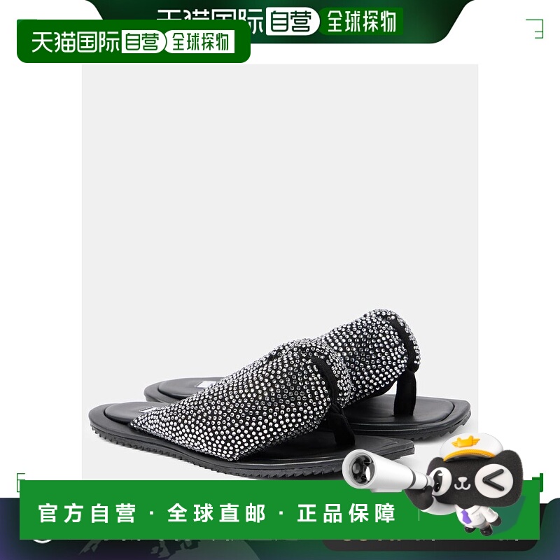 1h可退 香港直邮潮奢 The Attico 女士 Indie 精饰皮质人字拖