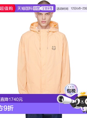 香港直邮MAISON KITSUNE 男士 橙色贴饰夹克外套 MM02228WQ0072