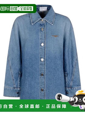 香港直邮GIVENCHY 女士外套 BW61G1516W420 AW2025 蓝色 COCOON D