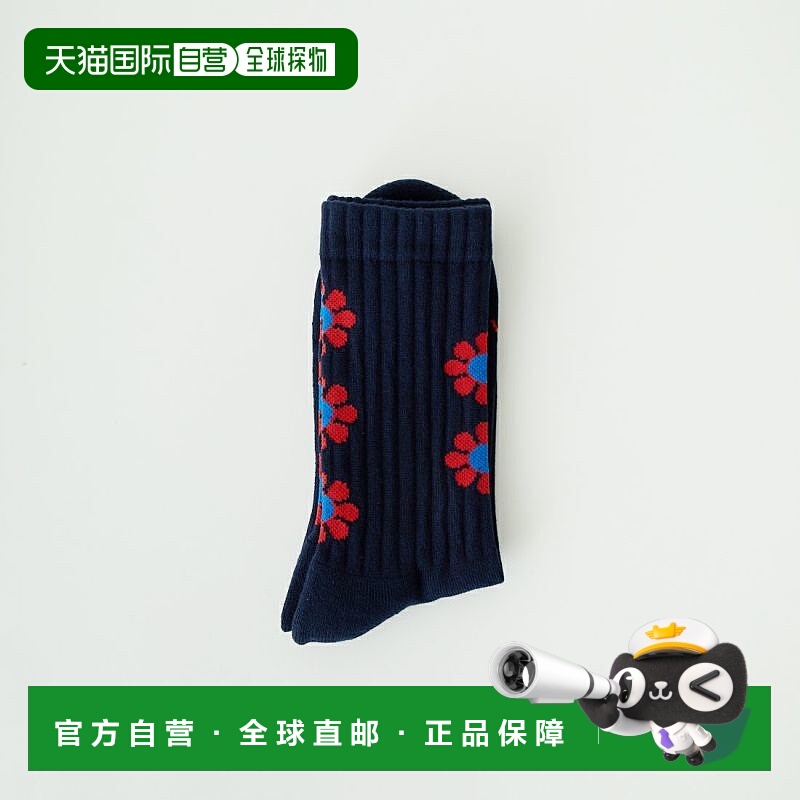 1h可退 日本直邮ROSTER SOX 男士 PEACE 花卉中筒袜 缓震 RS-456
