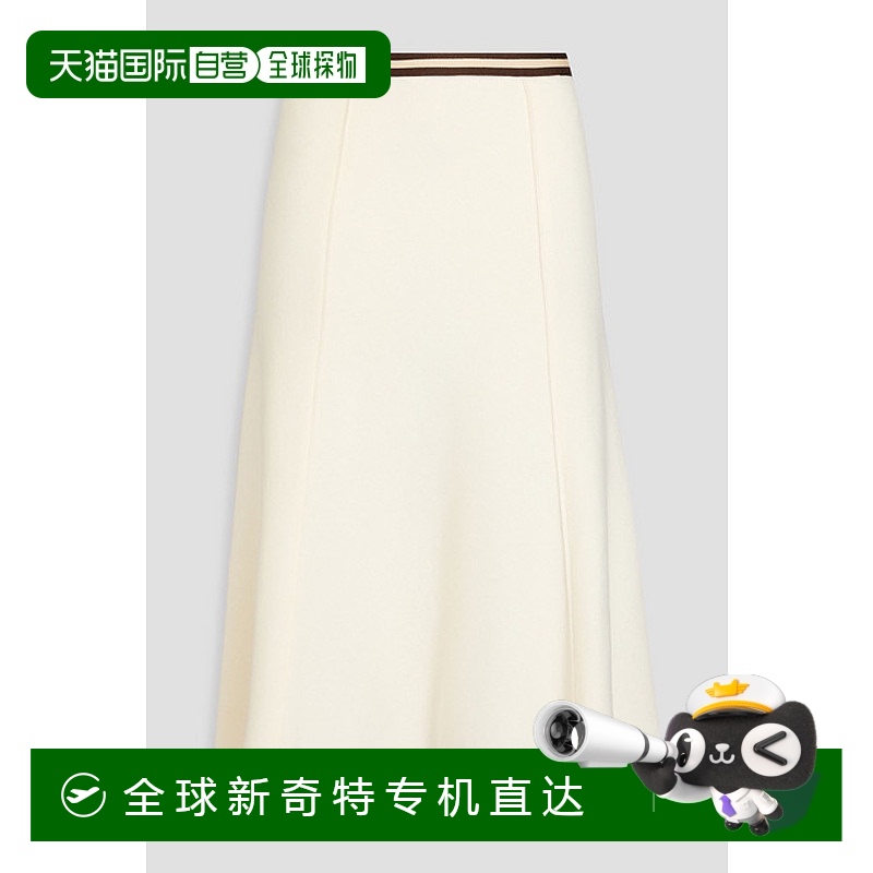 1h可退 香港直邮Tory Burch 托里 伯奇 女士 羊毛混纺半身裙 1416