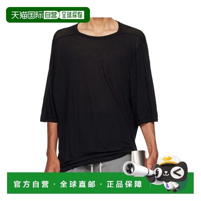 香港直邮Rick Owens 圆领T恤 RU02E1274UC